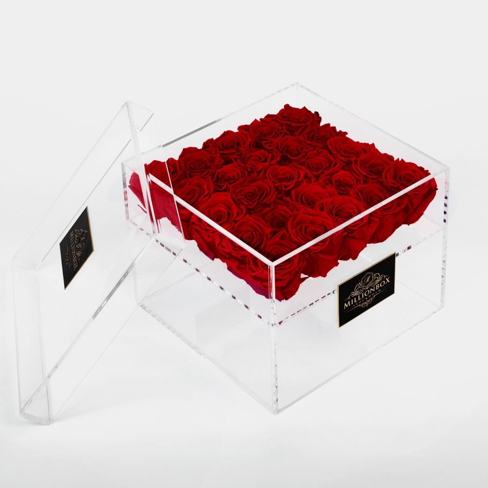Infinity Box with Red Rose | Millionbox.se