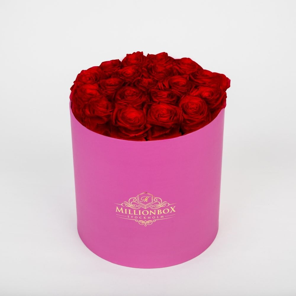 Lavinia Pink with Red Rose | Millionbox.se